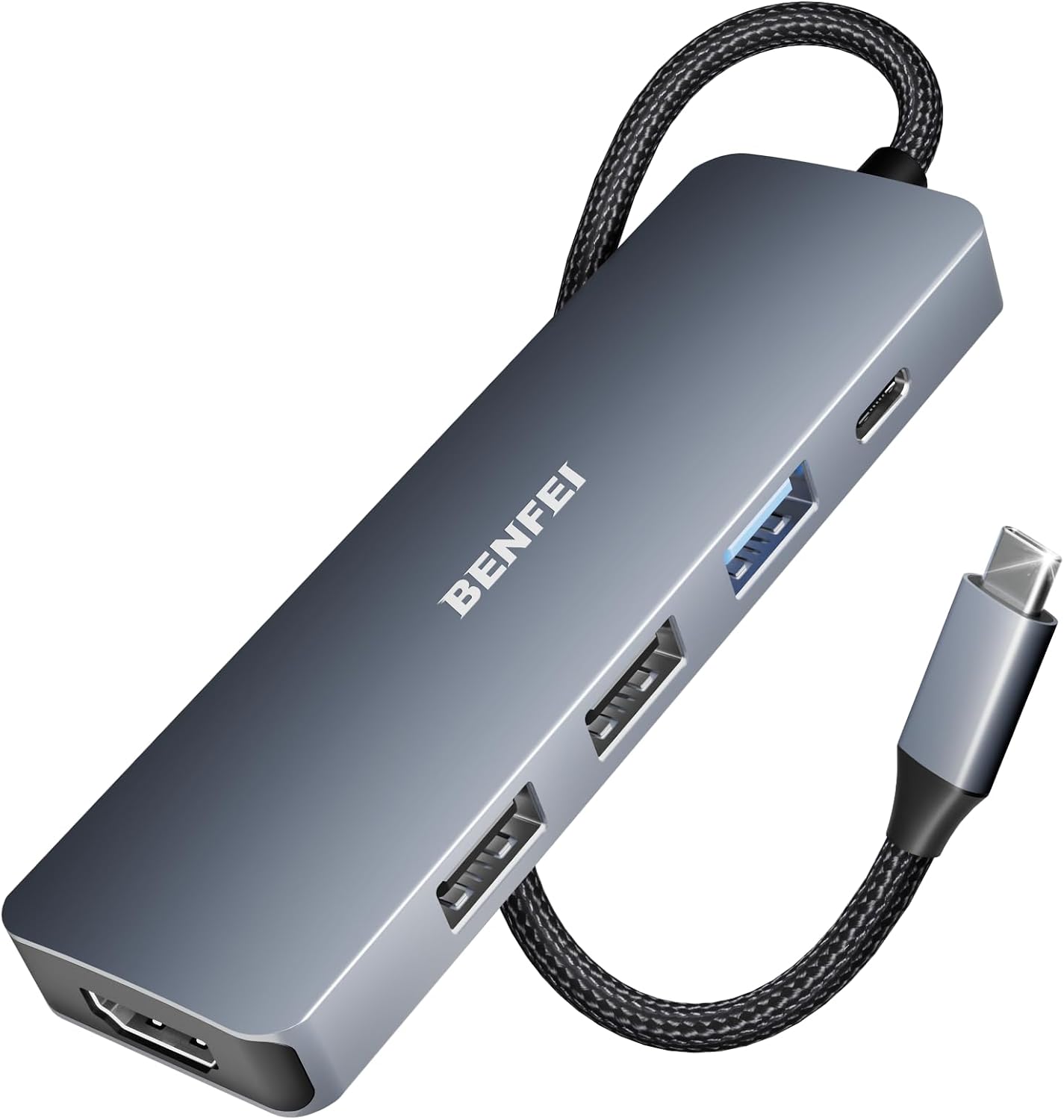 Hub USB C 5 en 1 con HDMI 4K (certificado)